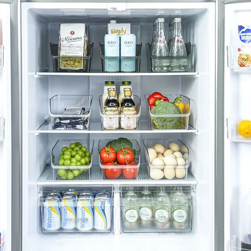 Clear Refrigerator Storage Bin