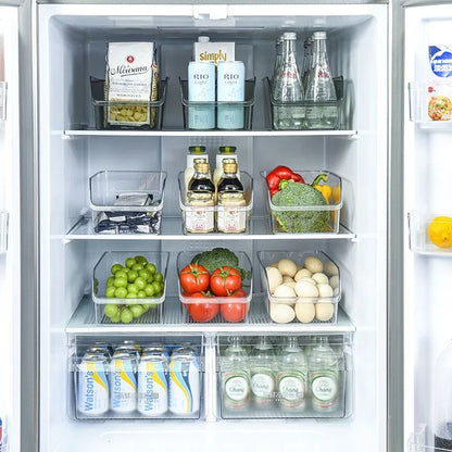 Clear Refrigerator Storage Bin