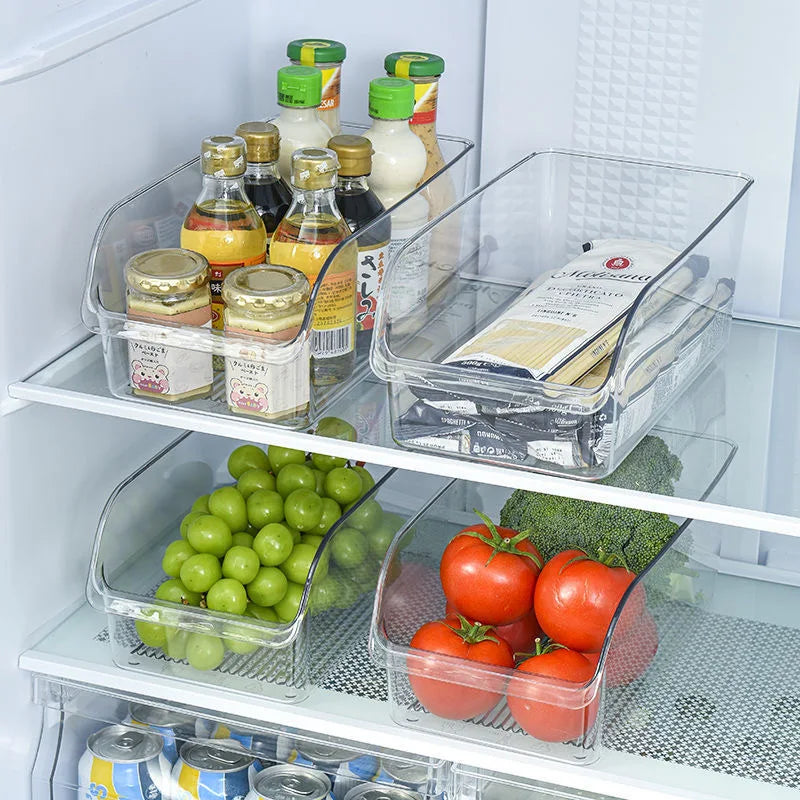 Clear Refrigerator Storage Bin