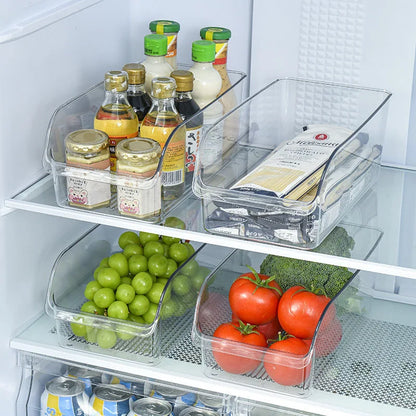 Clear Refrigerator Storage Bin