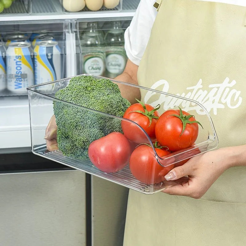 Clear Refrigerator Storage Bin