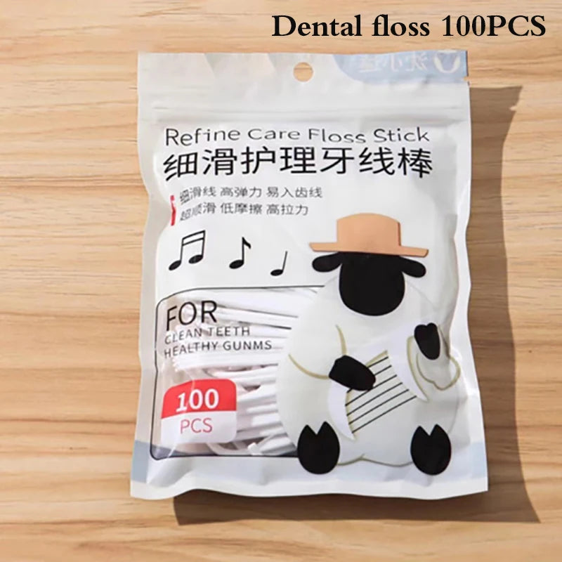 Portable Dental Floss Picks Case (6-Pack)