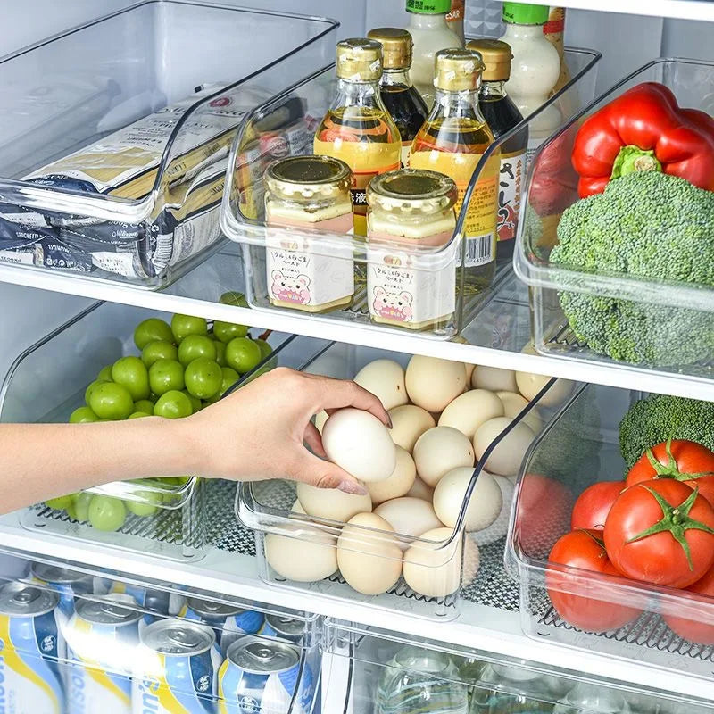 Clear Refrigerator Storage Bin