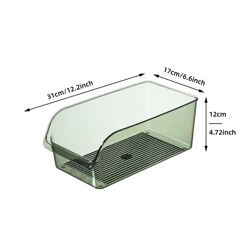 Clear Refrigerator Storage Bin