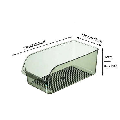 Clear Refrigerator Storage Bin