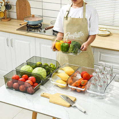 Clear Refrigerator Storage Bin