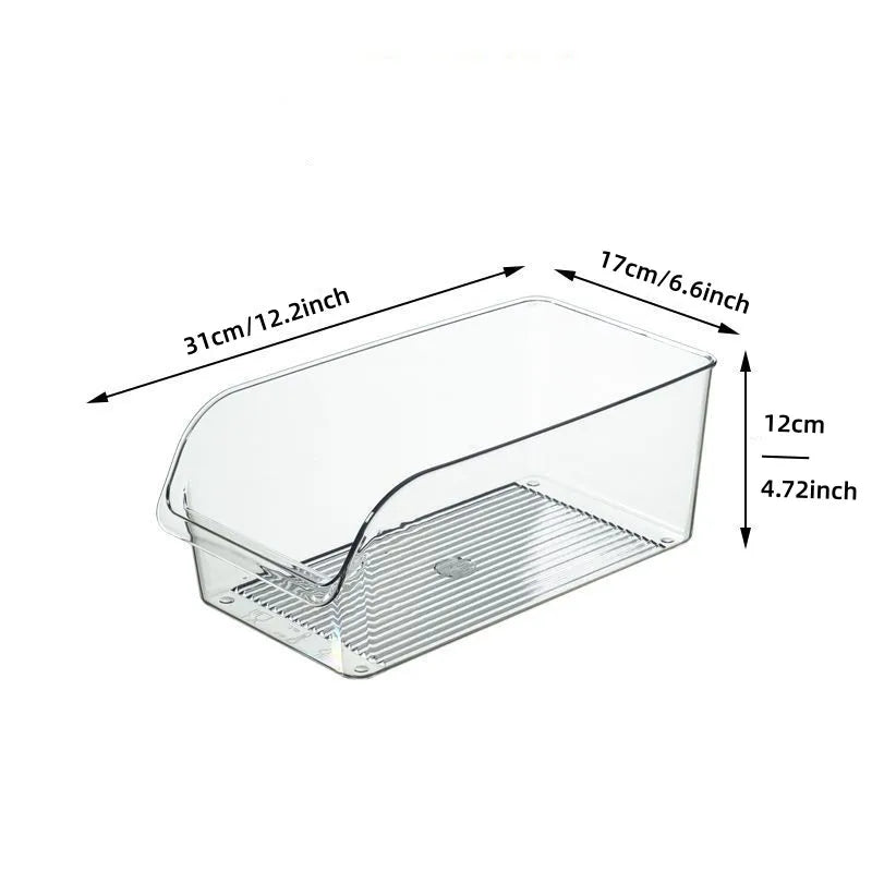 Clear Refrigerator Storage Bin