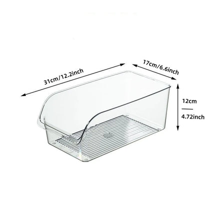 Clear Refrigerator Storage Bin