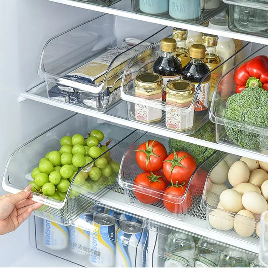 Clear Refrigerator Storage Bin